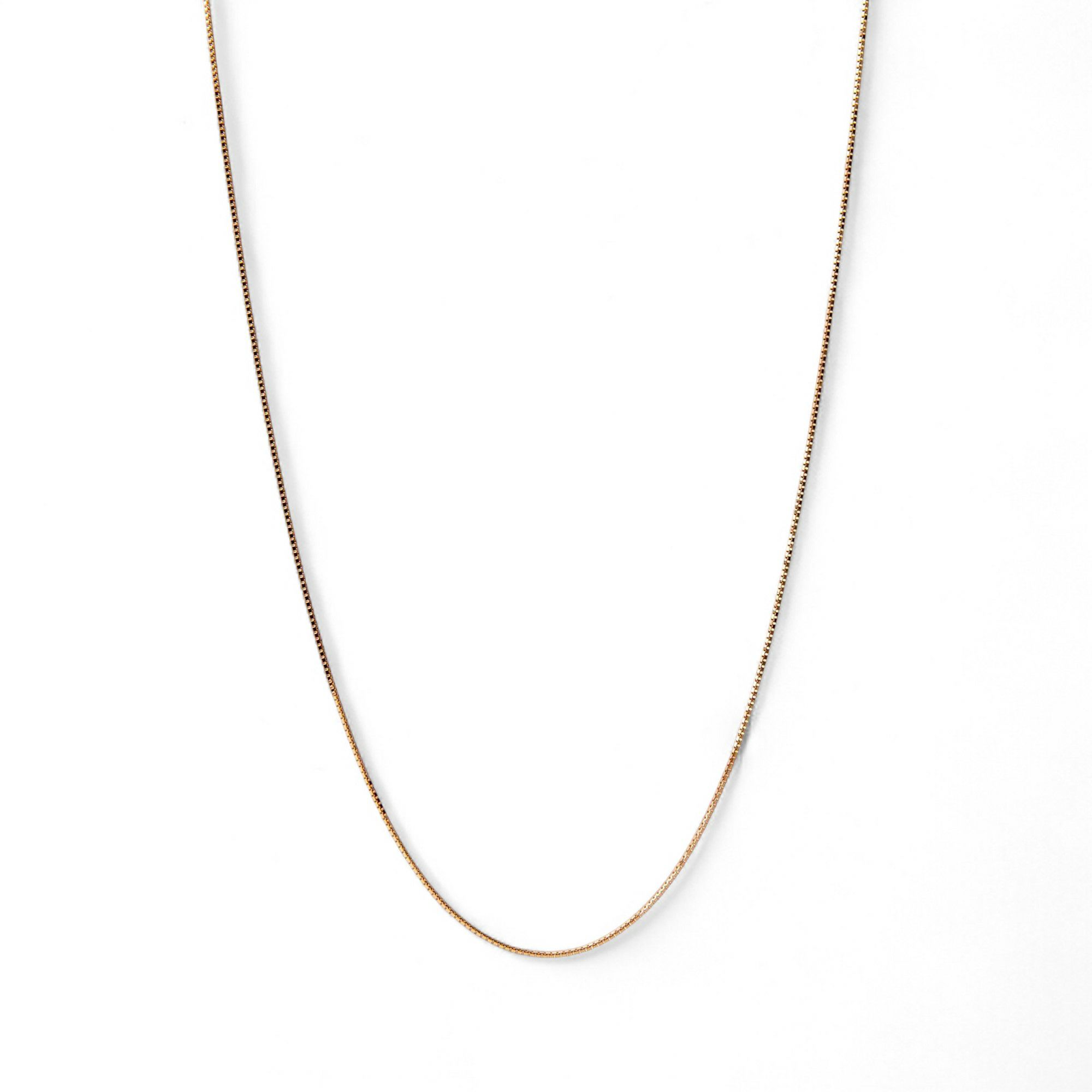 ベネチアンチェーン K18PG　太さ:0.7mm 長さ:45cm スライド式(無段階で調節可)  ピンクゴールド [n4]（ペンダント チェーンネックレス 18金）