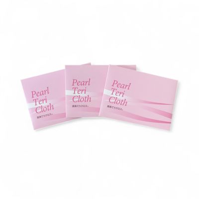 真珠てりクロス3枚セット ～真珠のお手入れ用に～ [同梱にオススメ][n2] （パール ジュエリー アフターケア クロス）