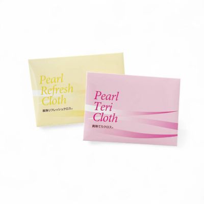 真珠 お手入れクロス セット(てり＆リフレッシュ) 2枚入 | ケア・加工