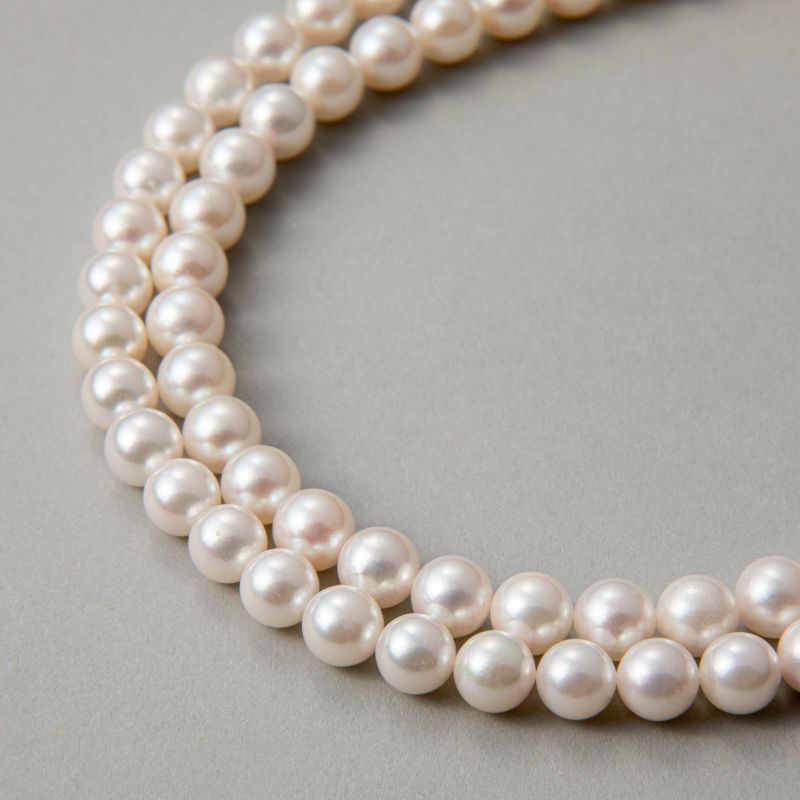 あこや真珠 ロングネックレス7.0-7.5mm　100cm