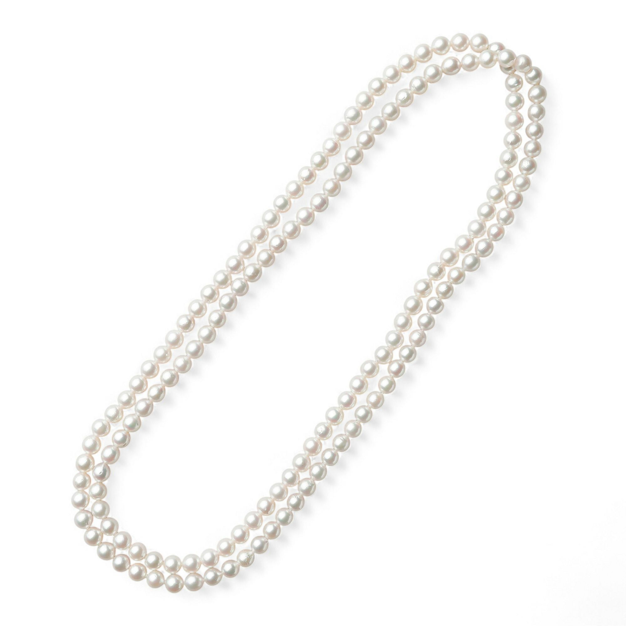 あこや真珠 ロングネックレス7.5-8.0mm 120cm | 7.0-8.0mm