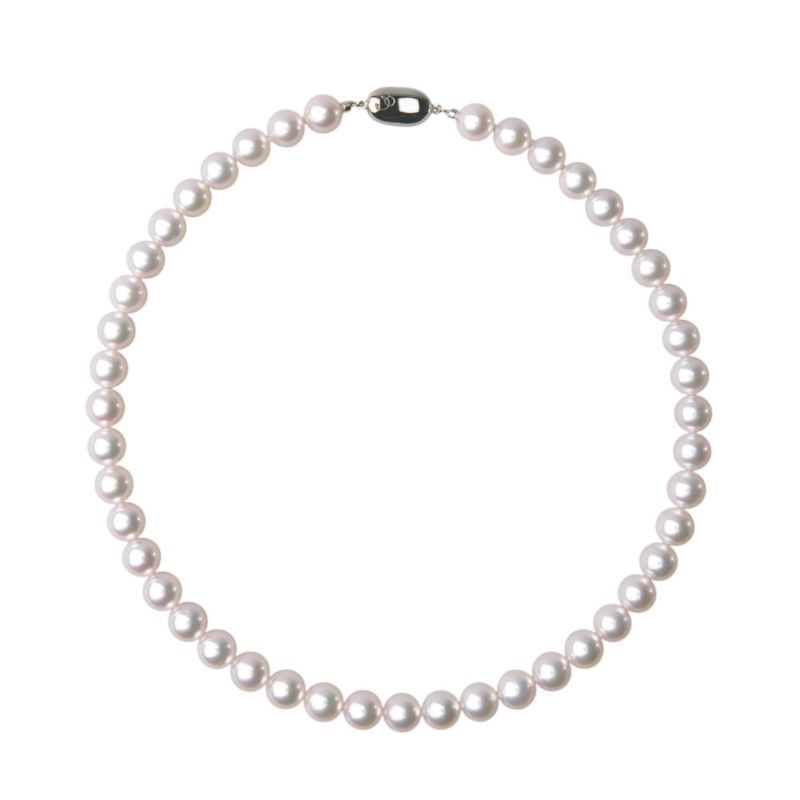 花珠真珠 ネックレス 2点セット【希少な大珠】9.0-9.5mm ≪グッドクオリティ花珠≫ AAA 花珠鑑別書付 パールネックレス パールピアス イヤリング [n5][80-4475]（真珠ネックレス アコヤ真珠 本真珠 高品質）（冠婚葬祭 フォーマル 入学式 卒業式 成人式 厄除け）