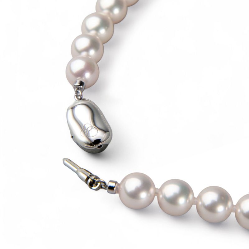 花珠真珠 ネックレス 2点セット【希少な大珠】9.0-9.5mm ≪グッドクオリティ花珠≫ AAA 花珠鑑別書付 パールネックレス パールピアス イヤリング [n5][80-4475]（真珠ネックレス アコヤ真珠 本真珠 高品質）（冠婚葬祭 フォーマル 入学式 卒業式 成人式 厄除け）