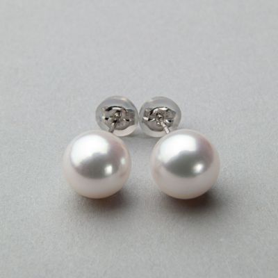 オーロラ真多麻真珠 ピアス8.5-9.0mm PT900 | 花珠真珠ピアス・イヤリング