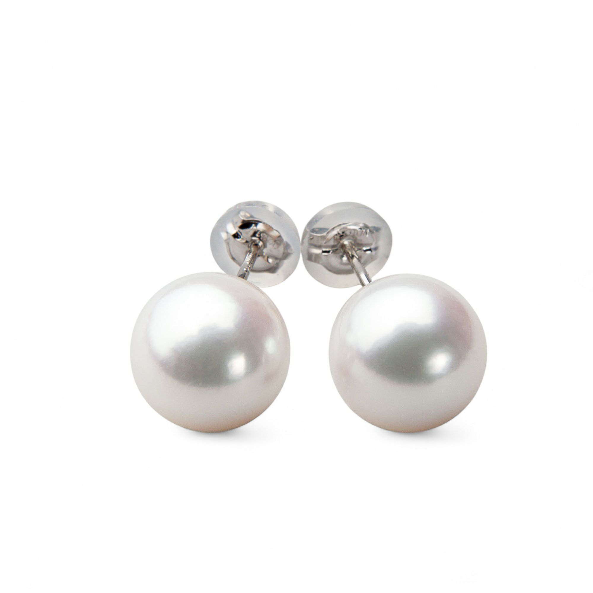 オーロラ花珠真珠 ピアス8.5-9.0mm PT900 | 花珠真珠ピアス・イヤリング 