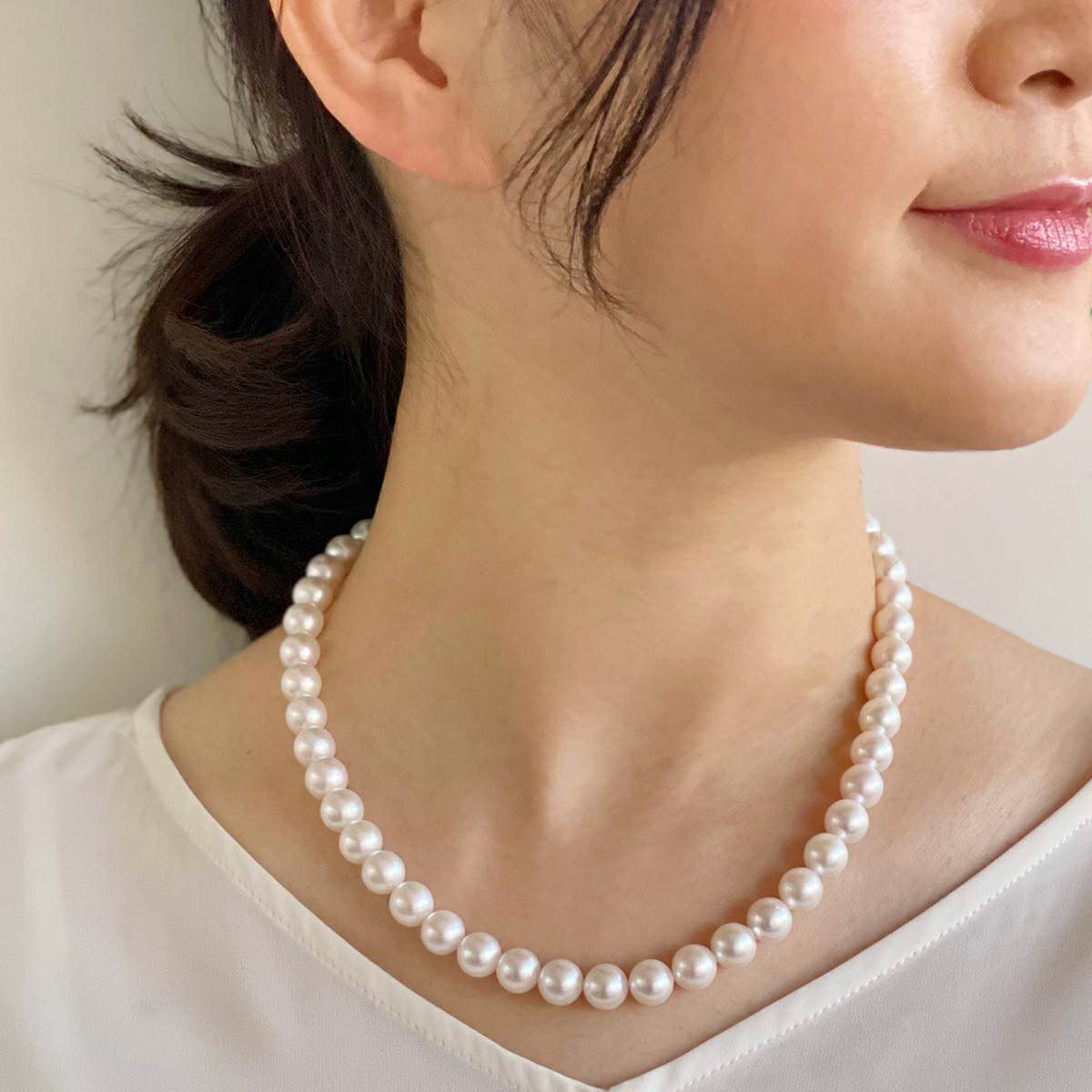 あこや真珠 ネックレス8.5-9.0mm -BASIC- | 8.0-9.0mm