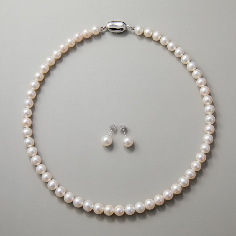 淡水真珠 ネックレスセット7.5-8.0mm | 淡水真珠ネックレス
