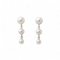 Carina あこや真珠 ピアス4.5-7.5mm K18YG/K14WG