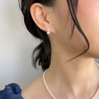 あこや真珠 ピアス チャーム 5.5-6.0mm K14WG ペア(２個) あこや真珠 ピアス チャーム 5.5-6.0mm K14WG ペア(2個) 楽天