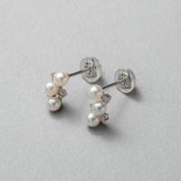 Petit Claire あこや真珠 ピアス3.0-3.5mm K14WG | あこや真珠