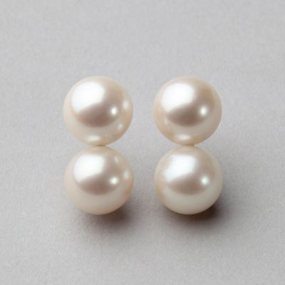 Fluffy あこや真珠 ピアス5.5-8.0mm K18YG | Pearl for Life by 真珠の 