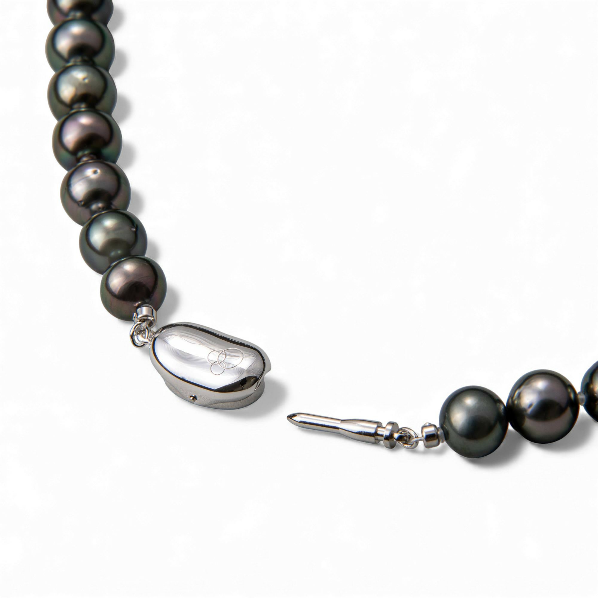 ≪冠婚葬祭・フォーマルに≫タヒチ黒蝶真珠 ネックレス セット 8-10mmUP
