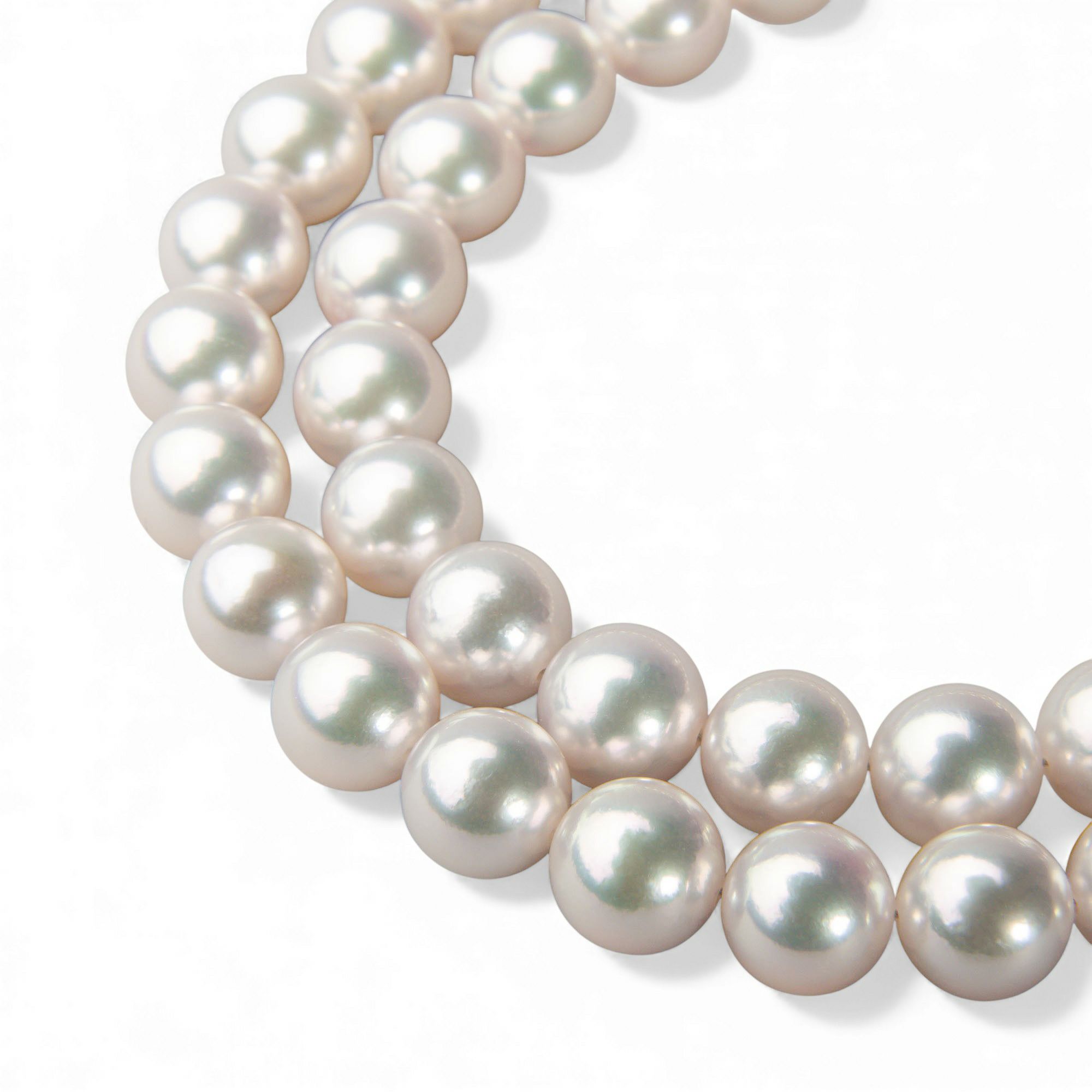 オーロラ天女 真珠ネックレス 2点セット 8.0-8.5mm テリ最上位 高品質 AAA 真珠科学研究所 鑑別書付 パールネックレス パールピアス イヤリング [特選][n4]（アコヤ真珠 本真珠 花珠真珠）（冠婚葬祭 フォーマル 入学式 卒業式 成人式 厄除け 結納）