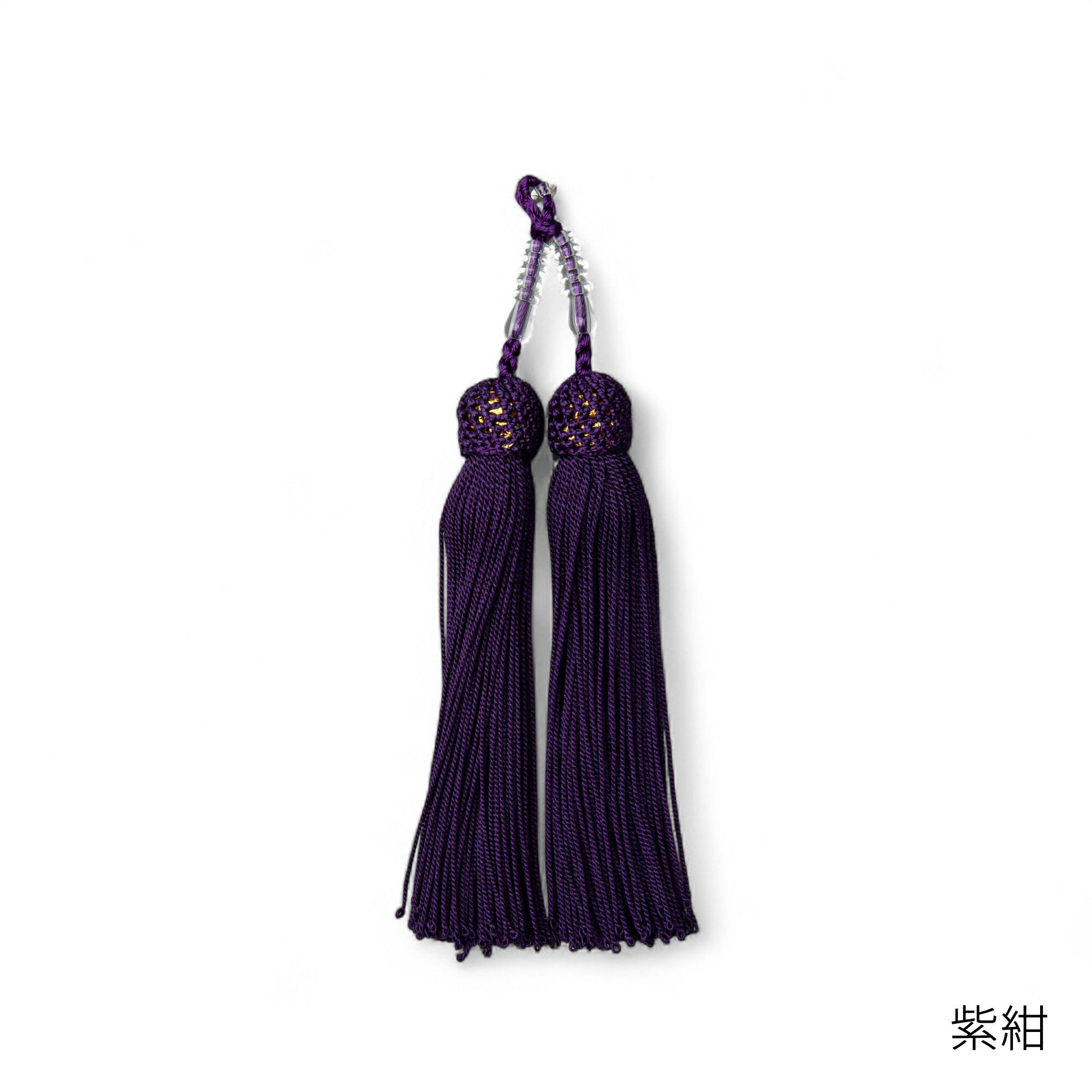 あこや本真珠 パール念珠(数珠) ホワイト系 7.5-8.0mm BBB～C 正絹（房12色から選択可）[ブラックフォーマルに][n2]（お葬式 お盆 法事 法要）