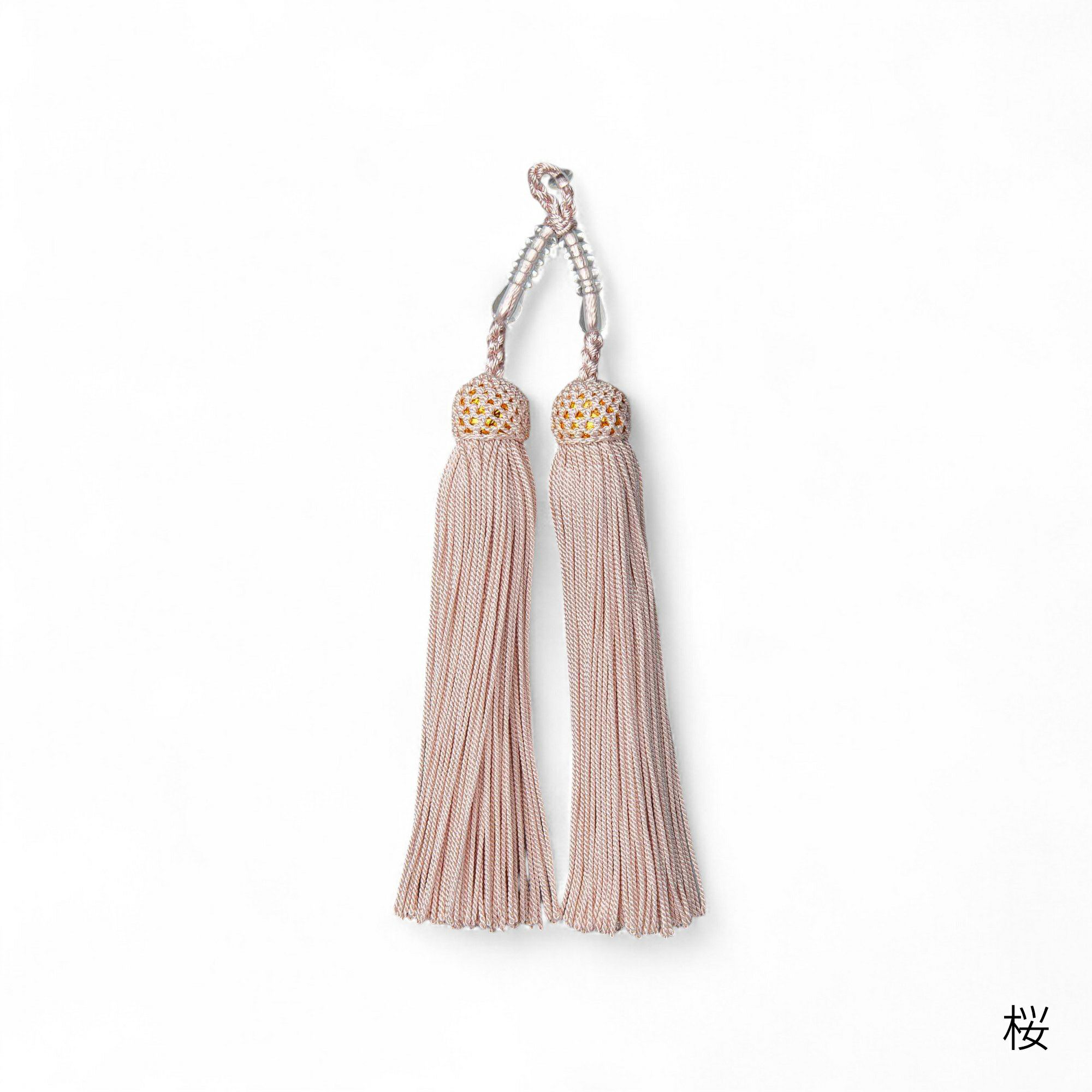 あこや本真珠 パール念珠(数珠) ホワイト系 7.5-8.0mm BBB～C 正絹（房12色から選択可）[ブラックフォーマルに][n2]（お葬式 お盆 法事 法要）