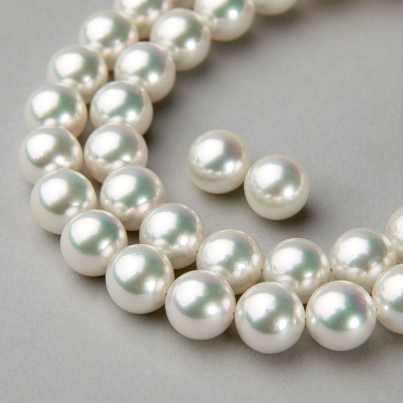オーロラ花珠真珠 ネックレスセット 8.5-9.0mm -HIGH Quality- | Pearl for Life by 真珠の卸屋さん