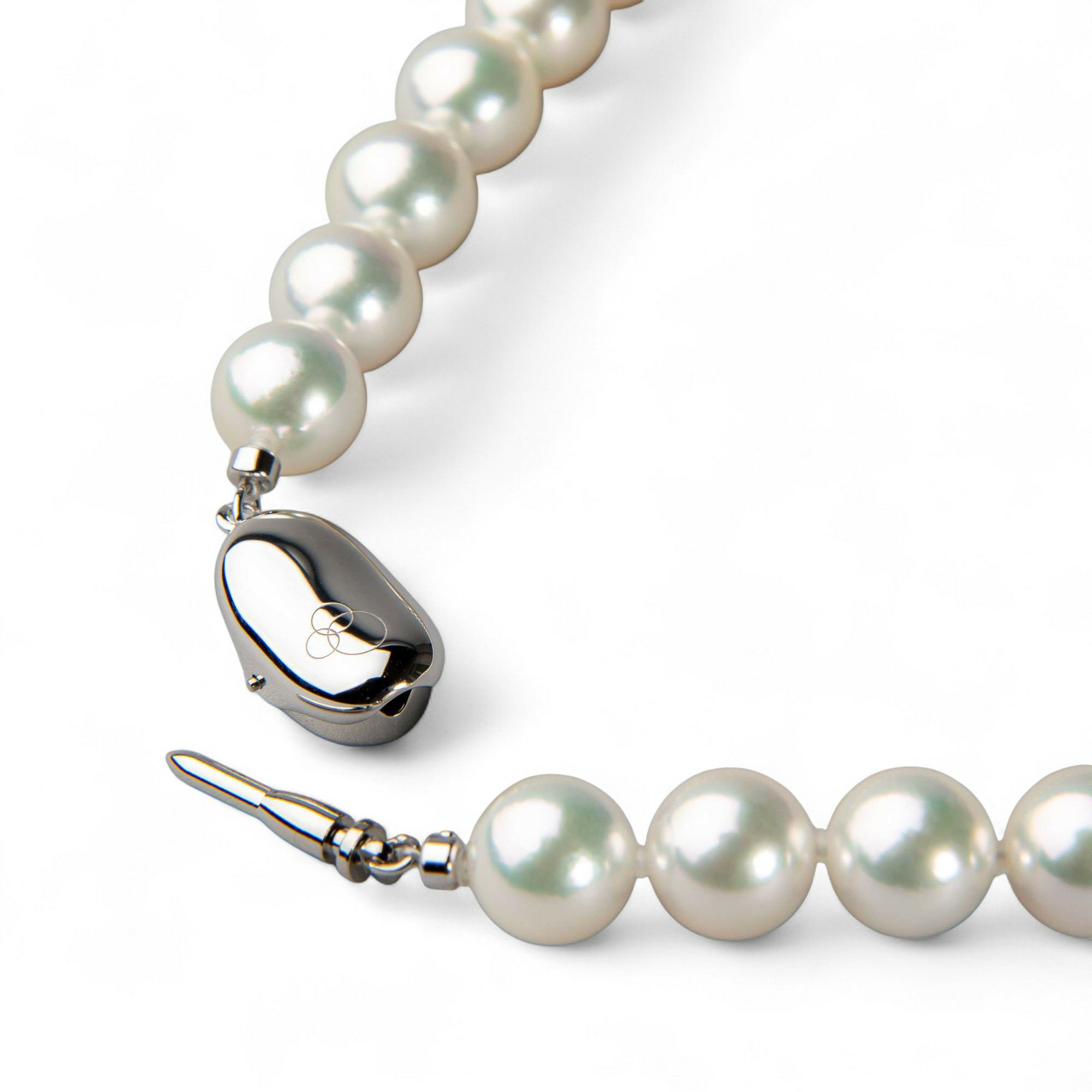 あ、あこや真珠羽珠、無調色ナチュラルカラー、ツノツノネックレス、ホワイト系 天使の羽】ツノツノパールネックレス6㎜-7㎜ホワイト系【あこや真珠