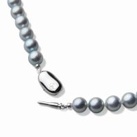 あこや真珠 ネックレスセット8.0-8.5mm グレー | 8.0-9.0mm