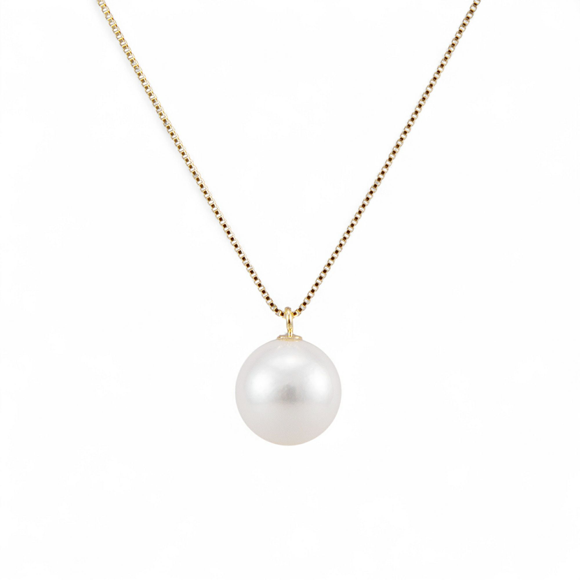 あこや真珠 1粒 ペンダント8.0-8.5mm K18WG/YG(45cm) | あこや真珠  