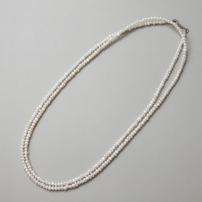 淡水真珠 ロングネックレス2.5-3.2mm 80cm | 淡水真珠ネックレス