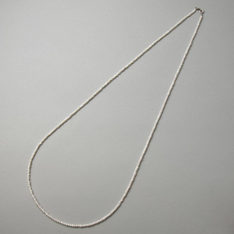 淡水真珠 ロングネックレス2.5-3.2mm　80cm