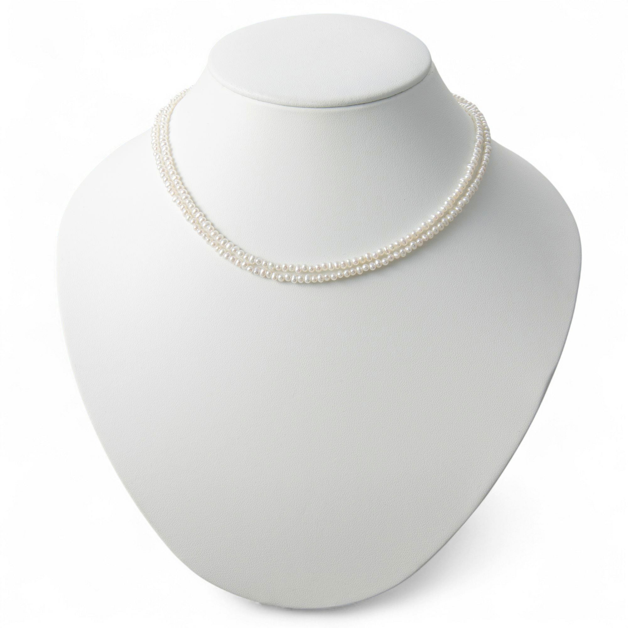 淡水真珠 ロングネックレス2.5-3.2mm　80cm