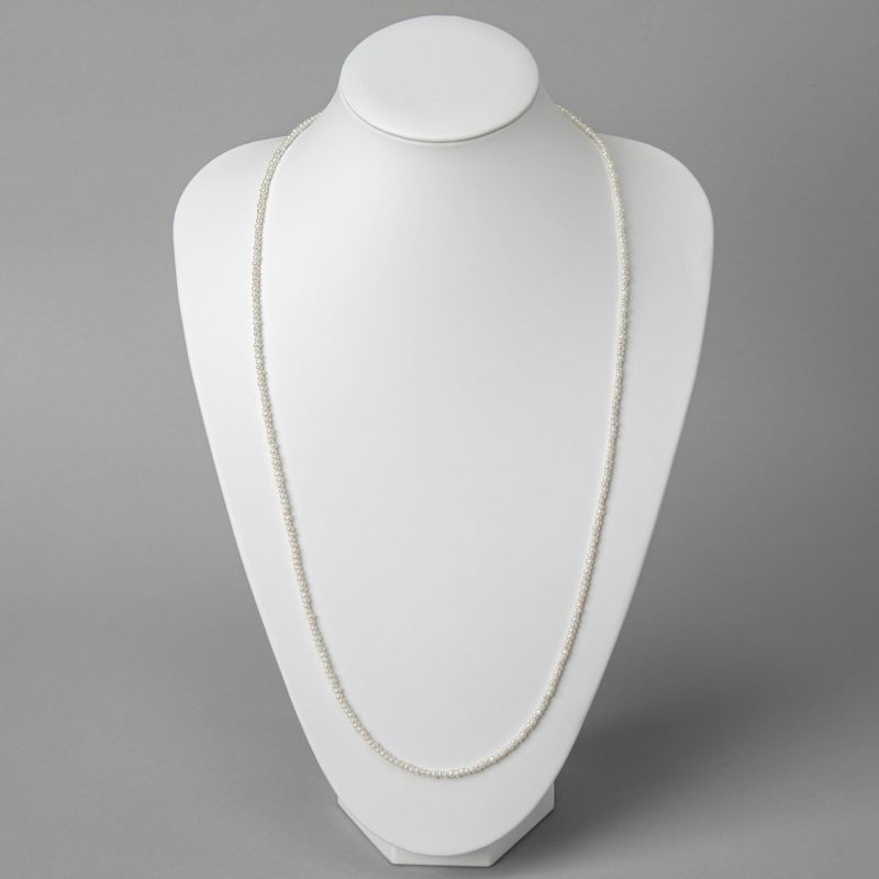淡水真珠 ロングネックレス2.5-3.2mm 80cm | 淡水真珠ネックレス