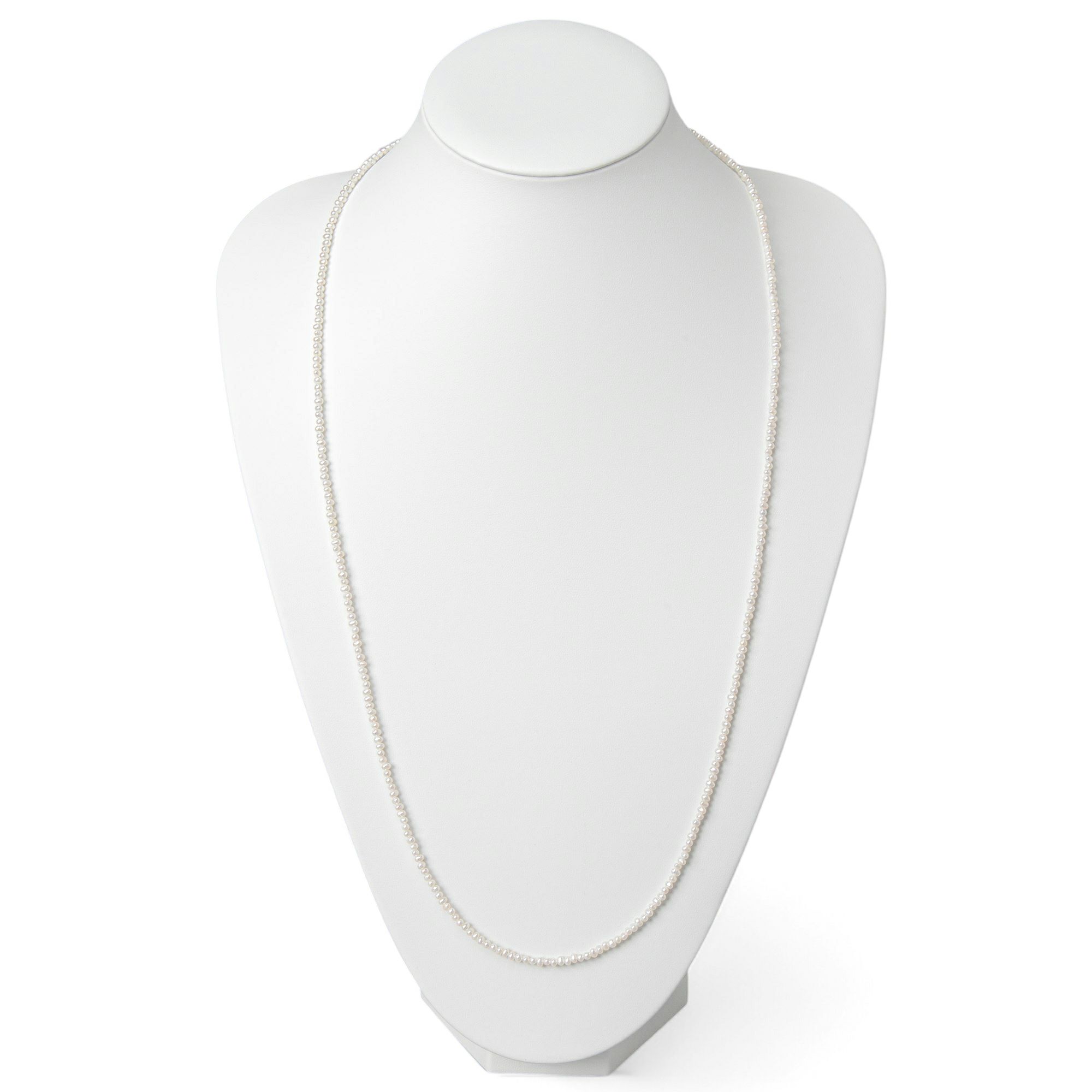 淡水真珠 ロングネックレス2.5-3.2mm　80cm