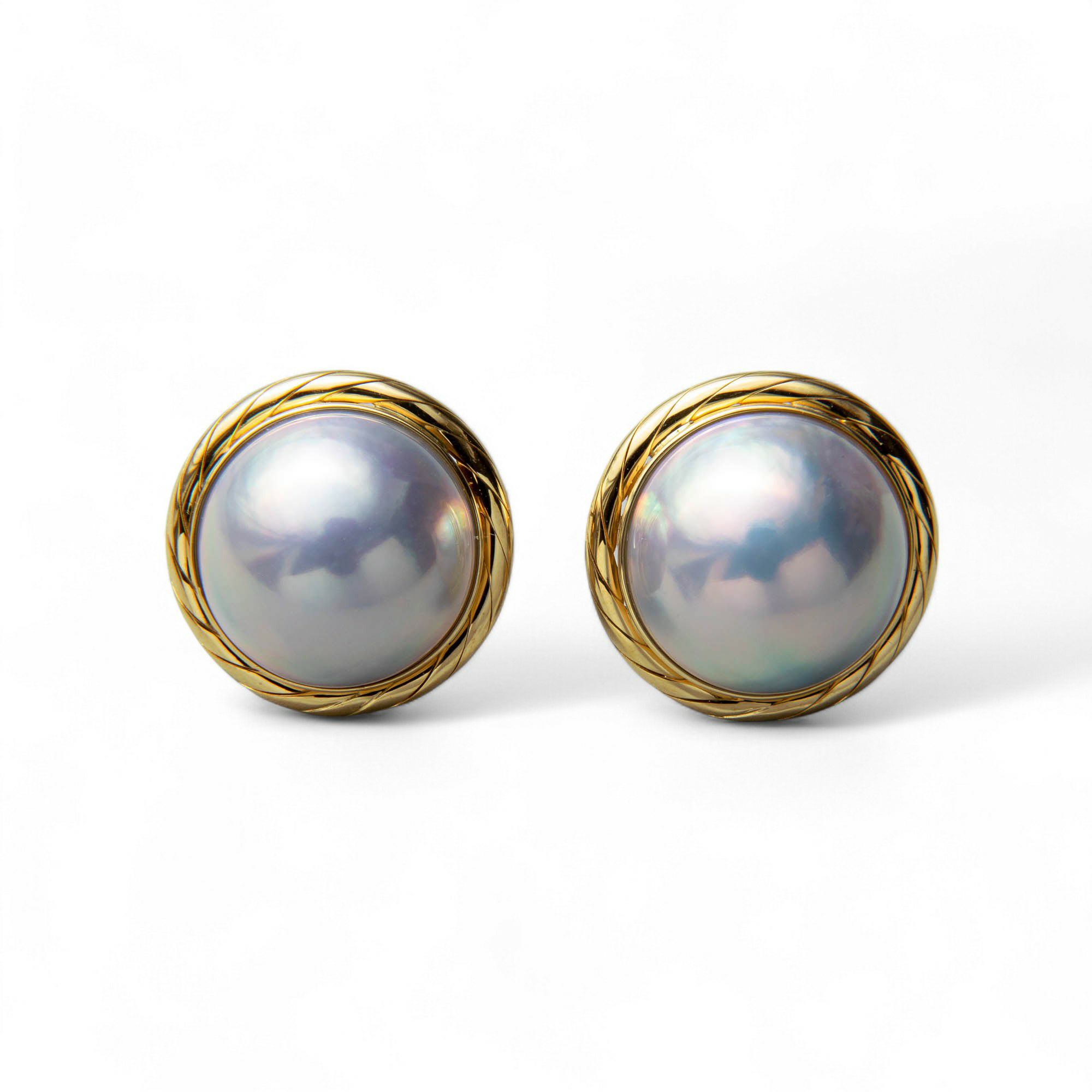 マベ真珠 ピアス12mmUP K18 | その他ピアス・イヤリング 