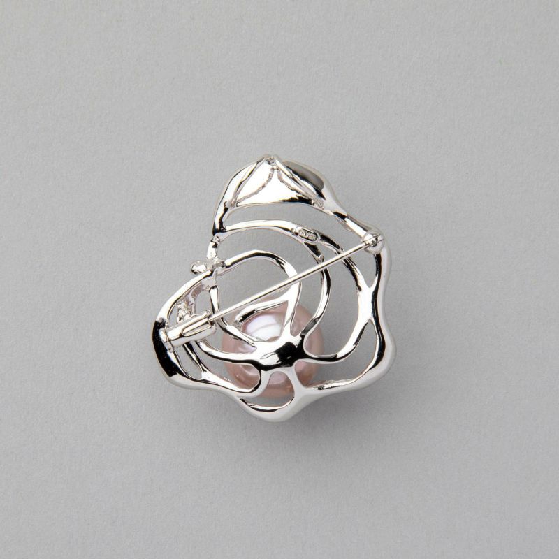 ミキモト 淡水真珠 パール ブローチ 7.5-8.0mm silver ミキモト 淡水真珠 パール ブローチ 7.5-8.0mm silver MIKIMOTO