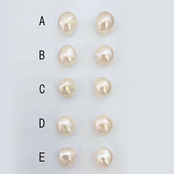 淡水真珠 大粒バロックパール 選べるパールピアス イヤリング ～unique(ユニーク)～ ホワイト系 12-13mm A～BC  K18（本真珠）[n2]（トレンド おしゃれ　カジュアル 大珠）