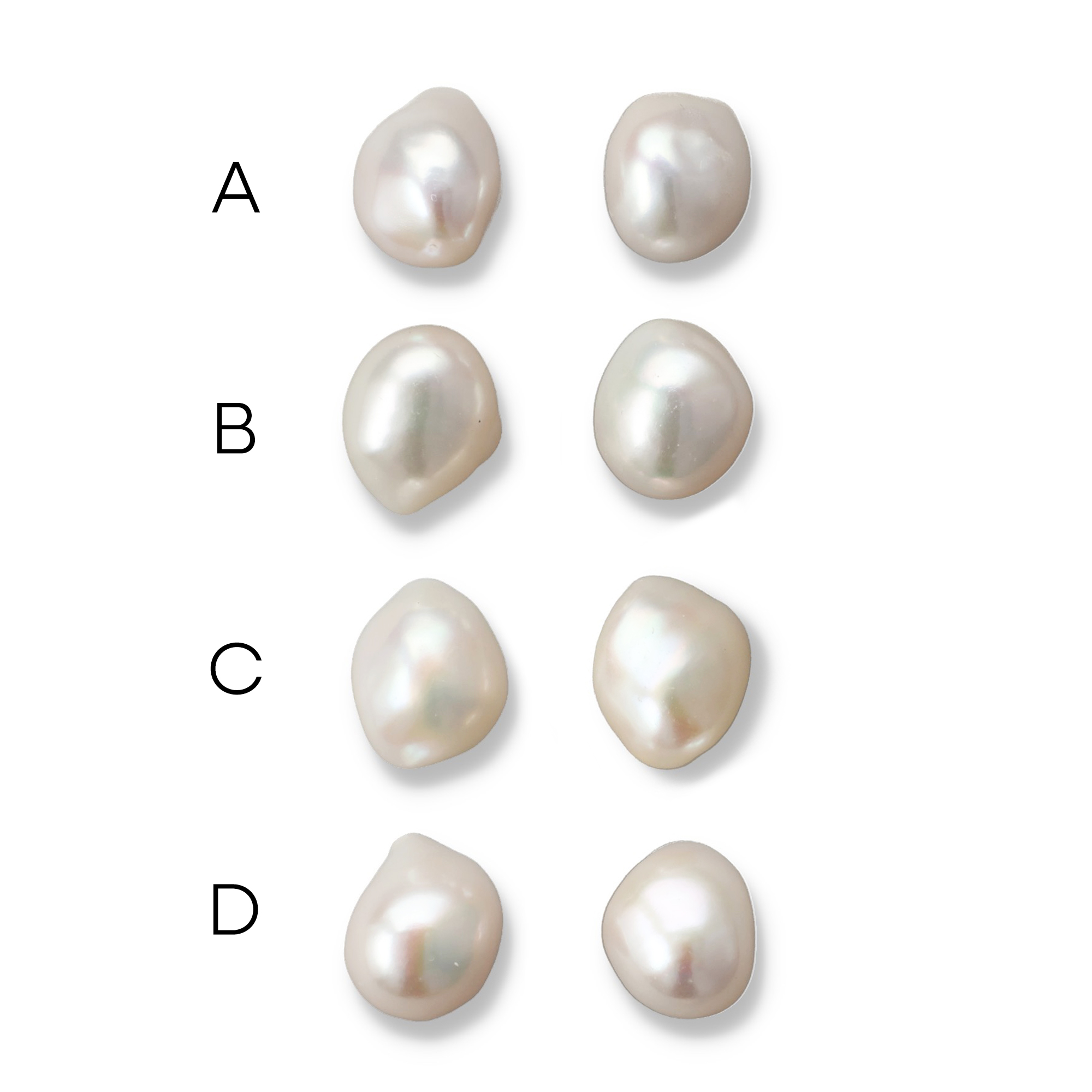 Unique+ 淡水バロック真珠 ピアス/イヤリング 11mmUP K18YG/SV925  