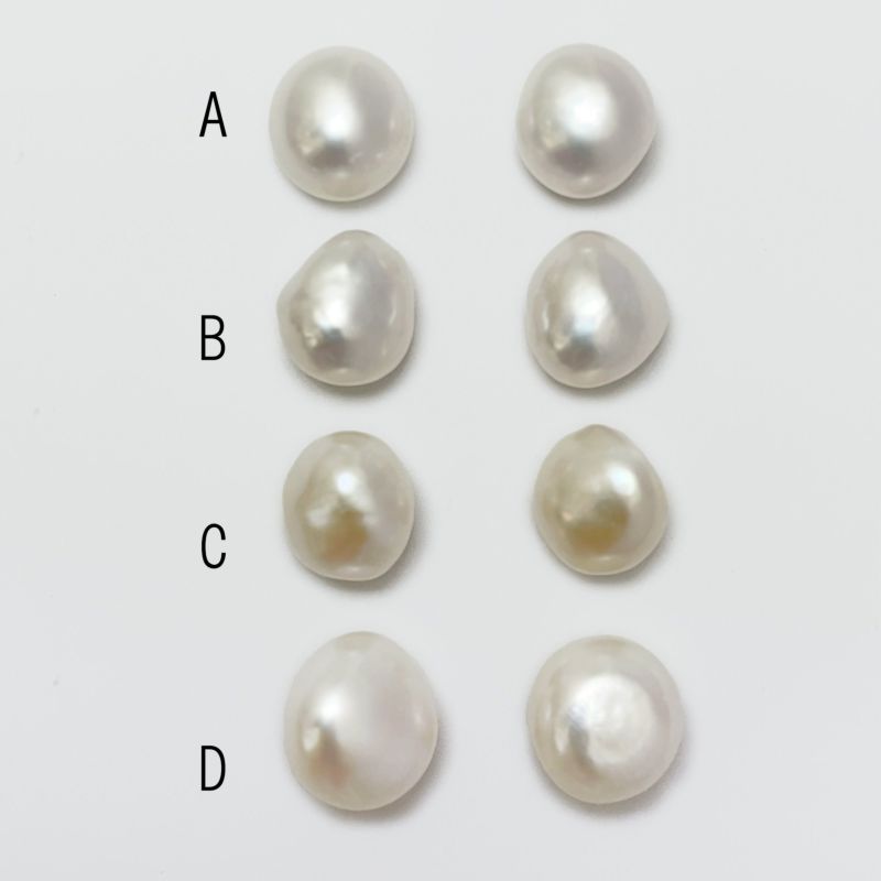 Unique+ 淡水バロック真珠 ピアス/イヤリング　11mmUP K18YG/SV925