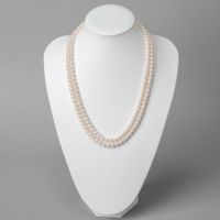 パールネックレス あこや真珠 ロングネックレス 7.0-7.5mm 60cm 本真珠 高品質