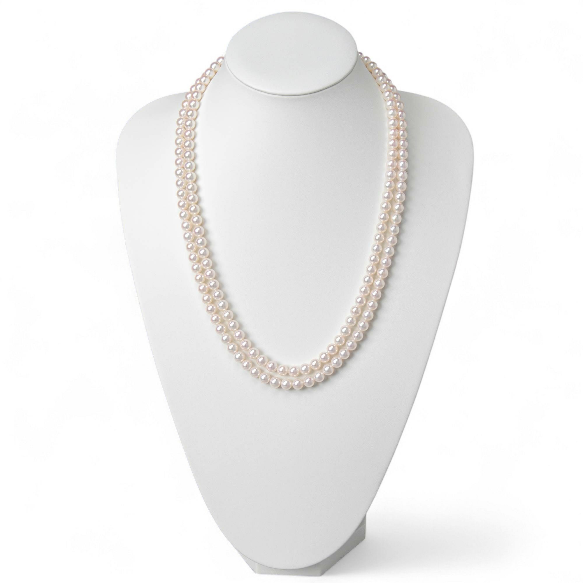 あこや真珠 ロングネックレス7.0-7.5mm 60cm | 7.0-8.0mm 
