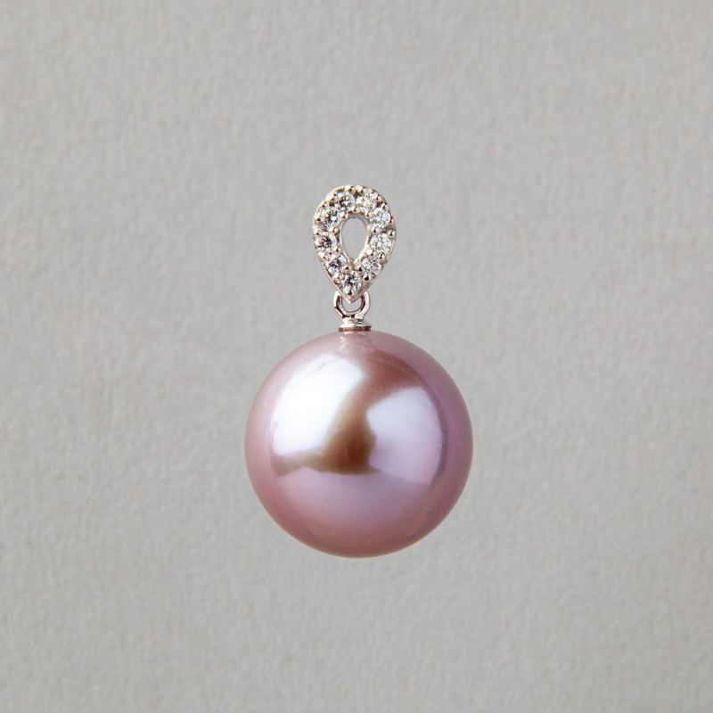 ペンダント ネックレス 淡水真珠 バロックパール ピンク 天然カラー