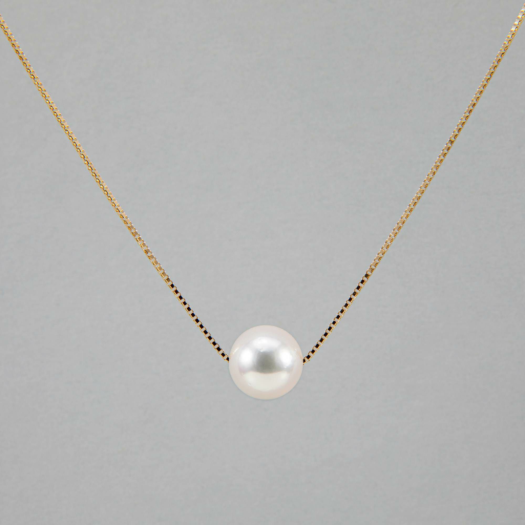 あこや真珠 スルーペンダント8.0-8.5mm K18YG | あこや真珠ペンダント 