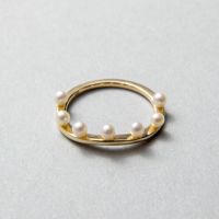enSTYLE 淡水真珠 リング2.5-3.0mm K10YG | 淡水真珠リング