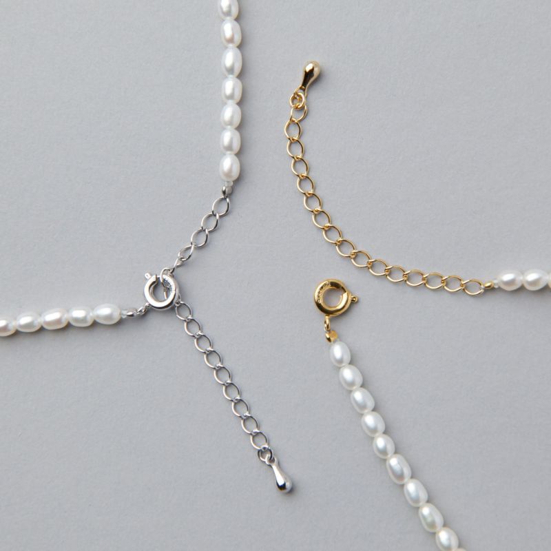 淡水真珠 ネックレス3.5-4.0mm ライス | 淡水真珠ネックレス