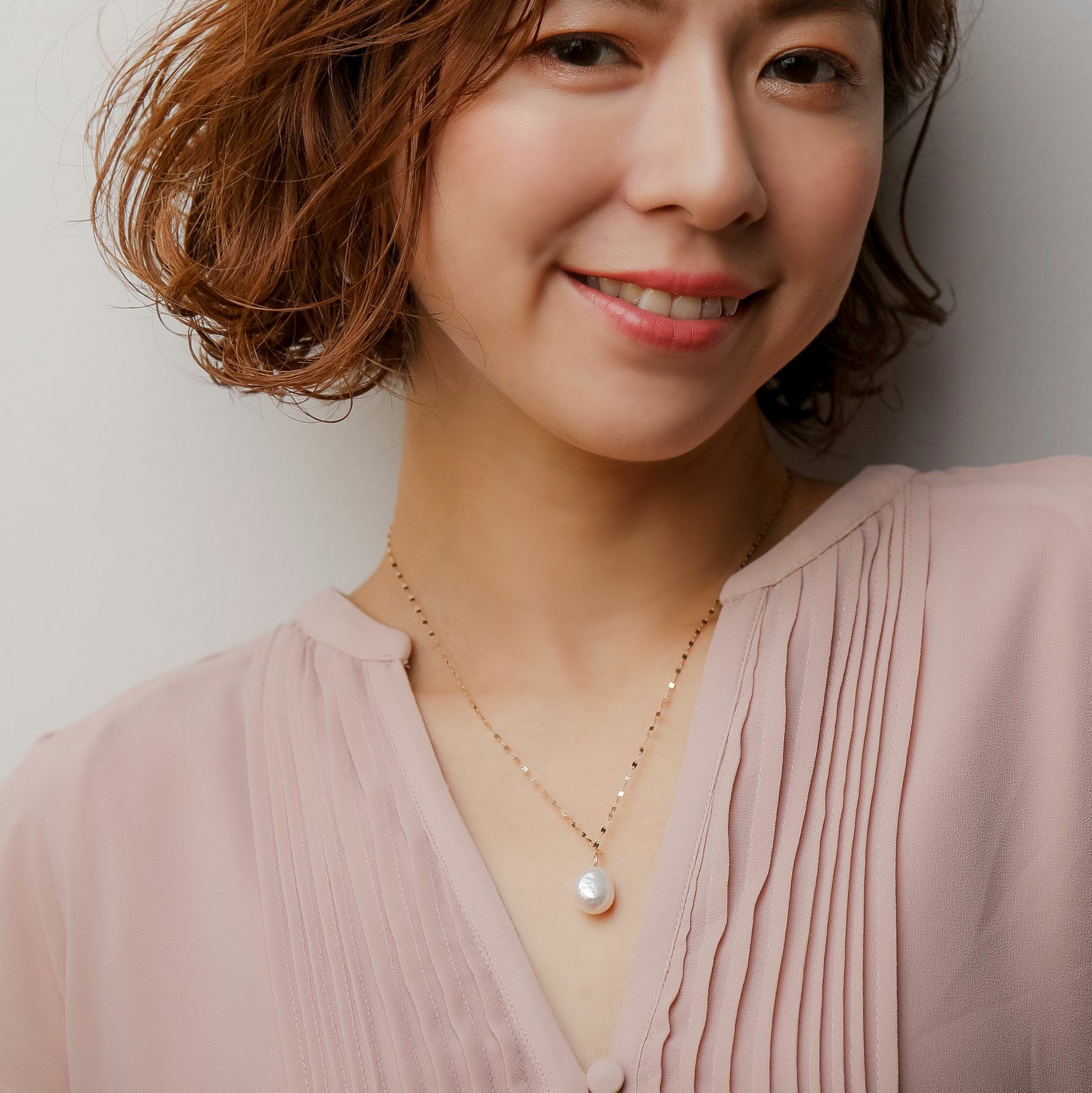 Unique+ 淡水真珠 ペンダント11mmUP K10YG バロック | 淡水真珠ペンダント