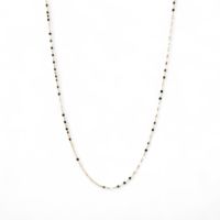 ペタルチェーン ネックレス 45cm K10WG/K10YG/K10PG ゴールド（アジャスター環付/40cmに調整可） [n3]（トレンド チョーカー 重ねづけ おしゃれ インスタ映え）