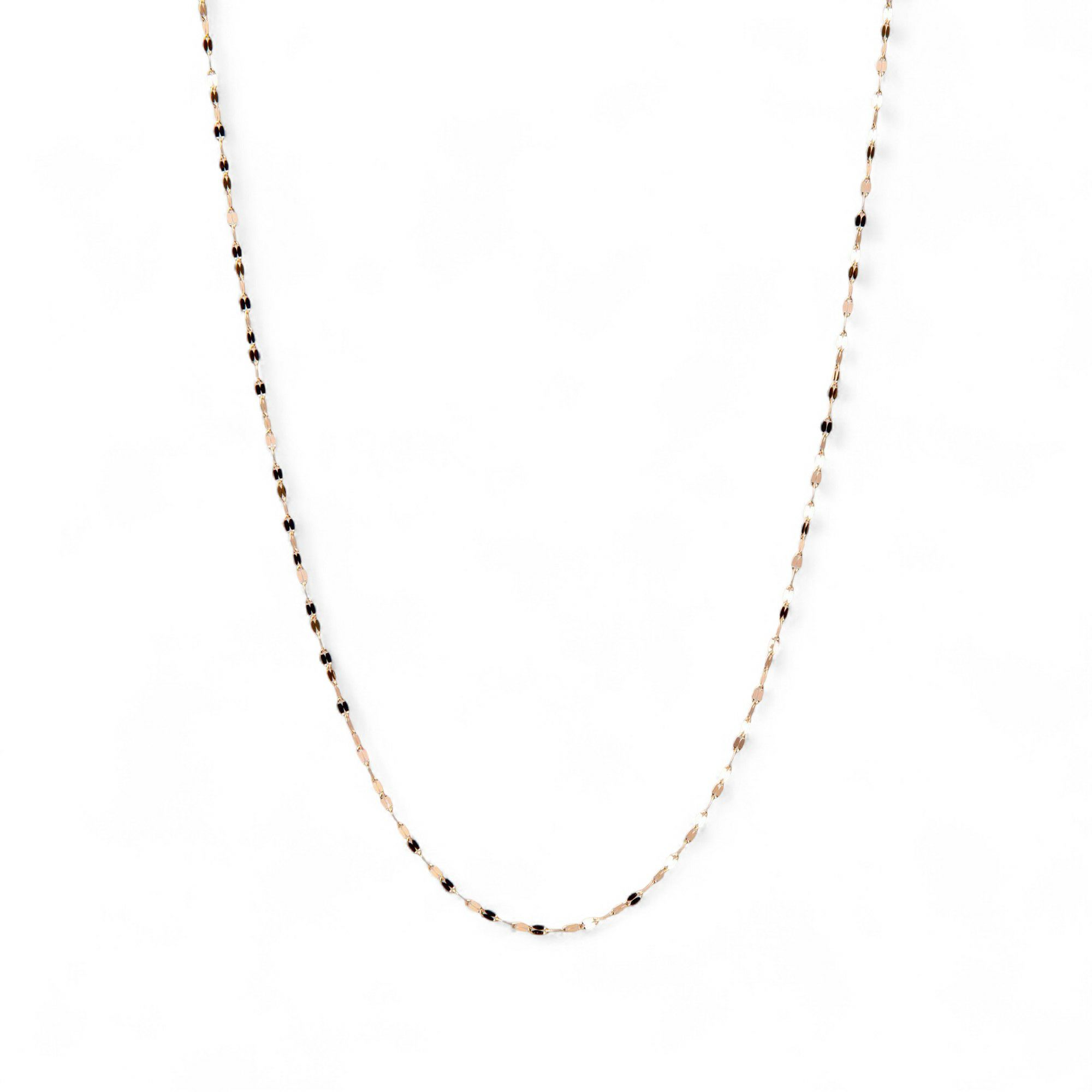 ペタルチェーン ネックレス 45cm K10WG/K10YG/K10PG ゴールド（アジャスター環付/40cmに調整可） [n3]（トレンド チョーカー 重ねづけ おしゃれ インスタ映え）