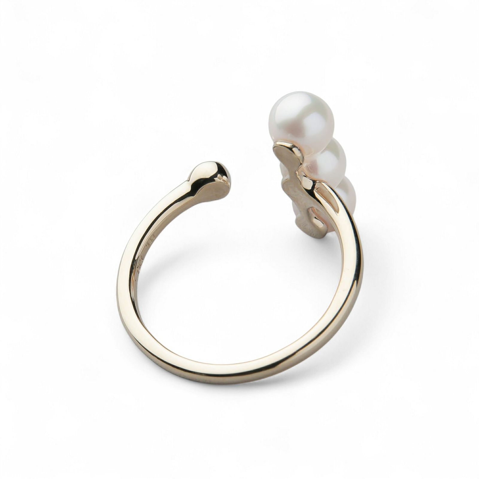 Carina あこや真珠 リング5.0-6.0mm K10WG/K10YG