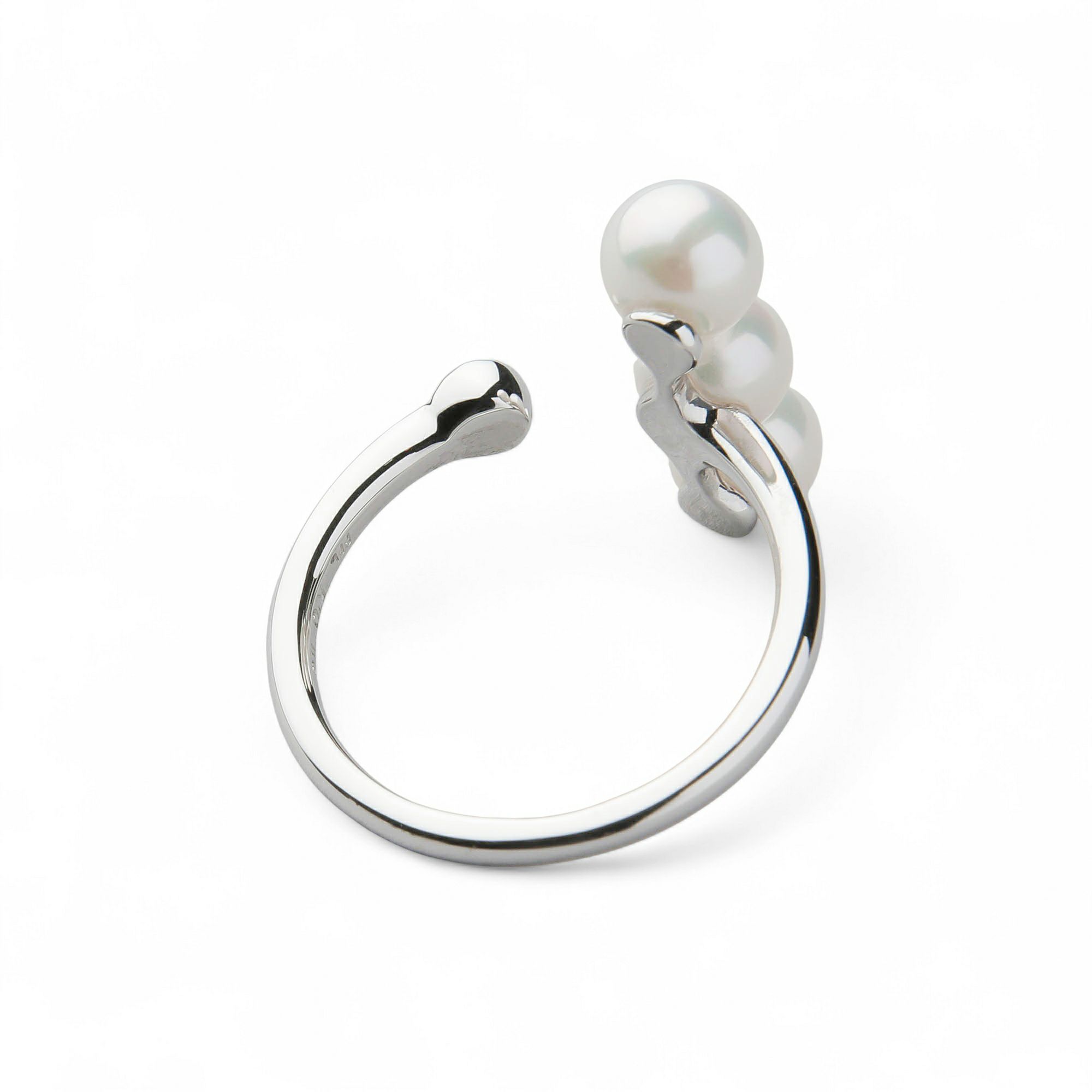 Carina あこや真珠 リング5.0-6.0mm K10WG/K10YG