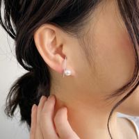 Arrow あこや真珠 ピアス7.5-8.0mm K10WG (片耳) | あこや真珠ピアス