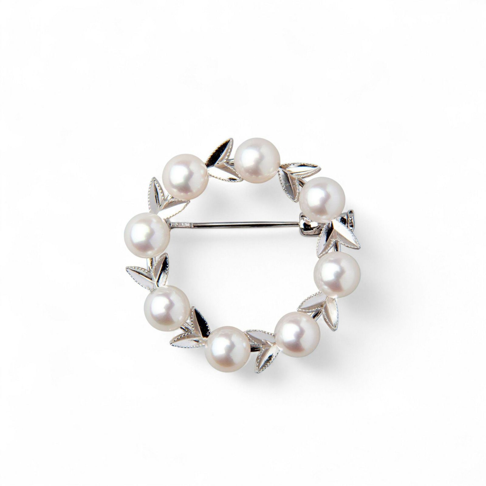 あこや真珠 ブローチ5.5-6.0mm　SV925 サークル