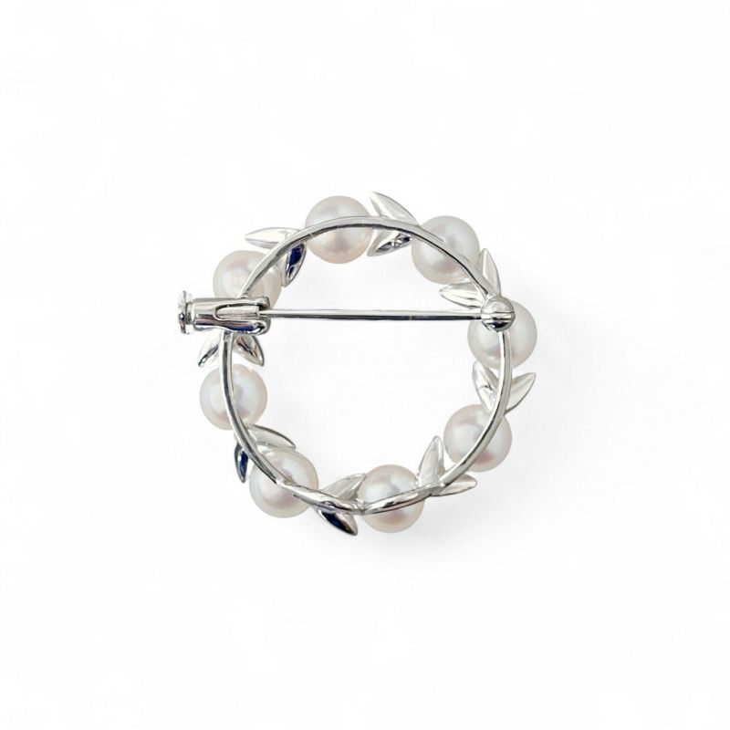 あこや真珠 ブローチ5.5-6.0mm　SV925 サークル