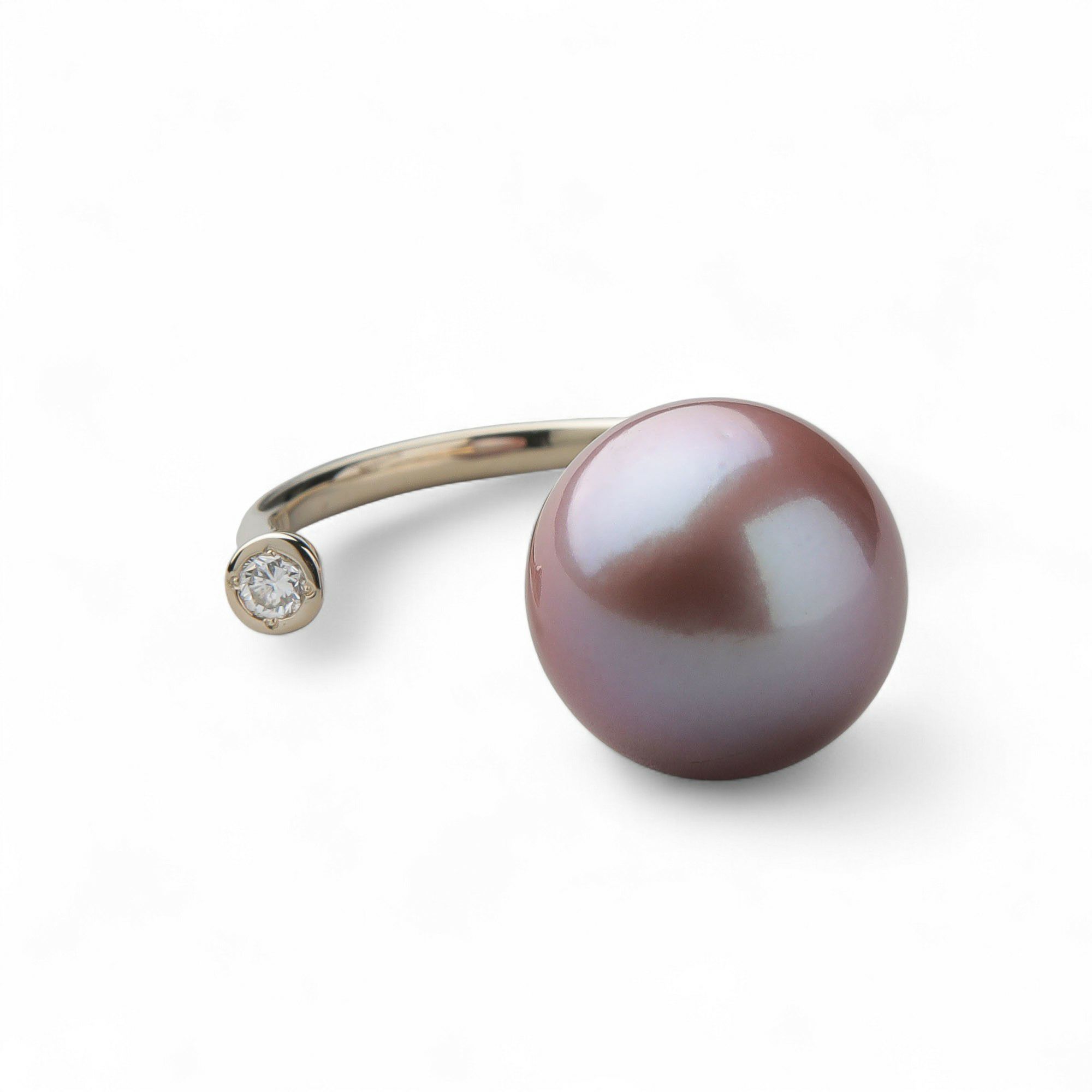 Mauvette 淡水真珠 リング12mmUP K18YG