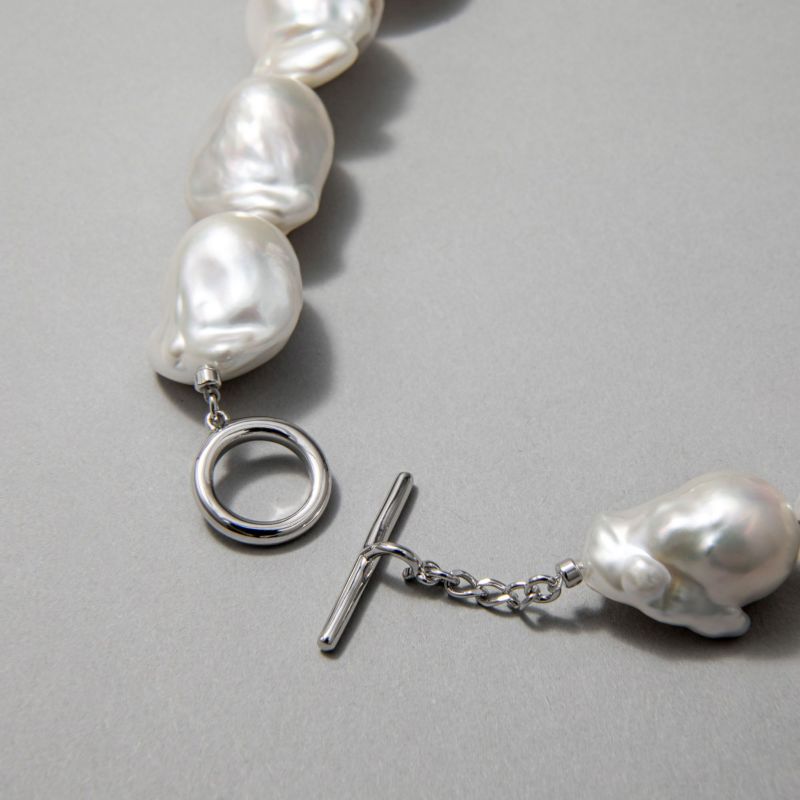 淡水バロック真珠 ネックレス18-21mm -Unique+- | 淡水真珠ネックレス