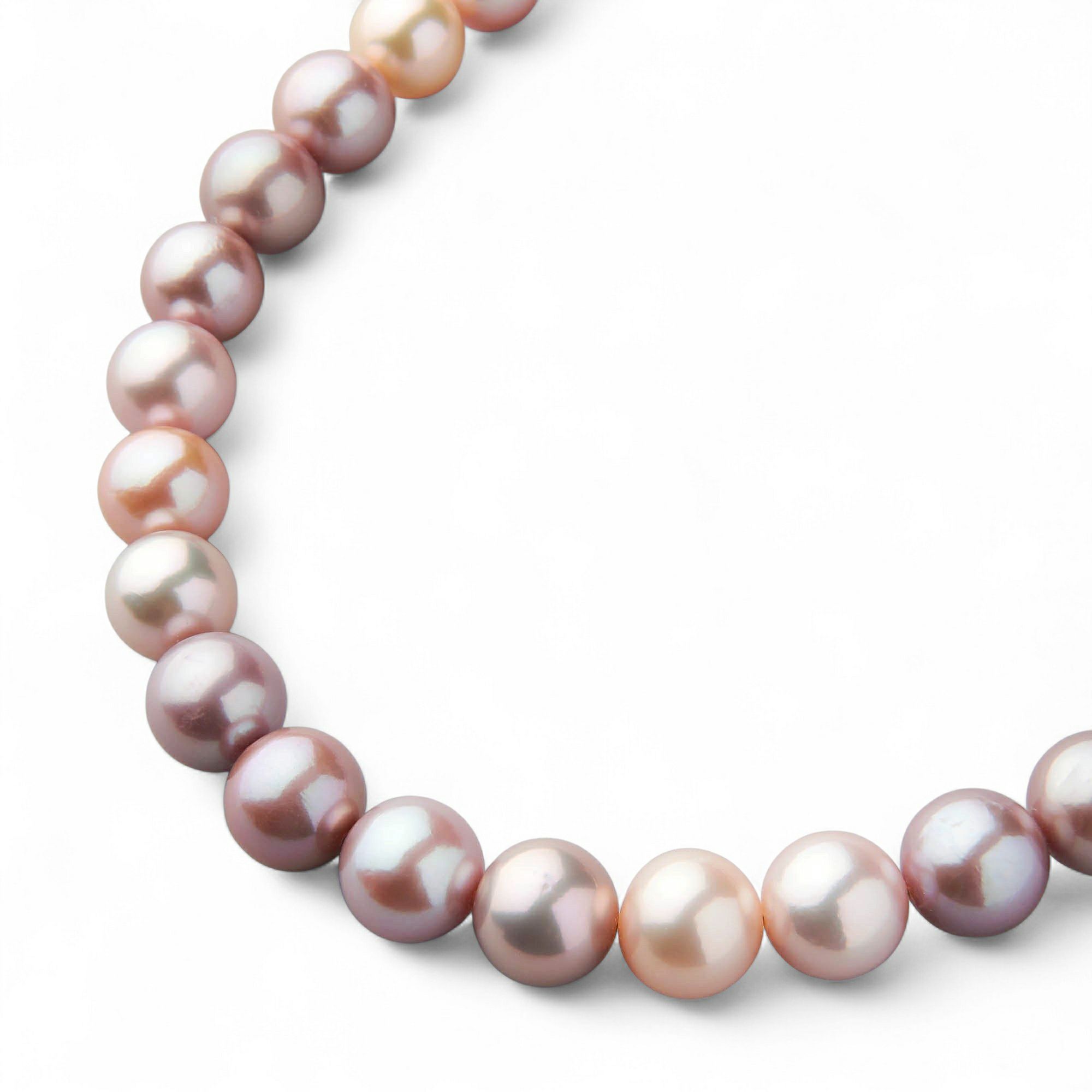 淡水真珠 ネックレス11-12mm -Mauvette-